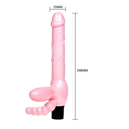 ift Tarafl Strapon Belden Balamal G-Spot Vibratr Anal Plug