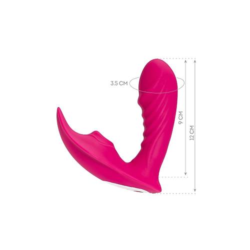 JOS Shani Vakum Dalga G Noktas Vibrator, Silikon, Pembe, 12 cm