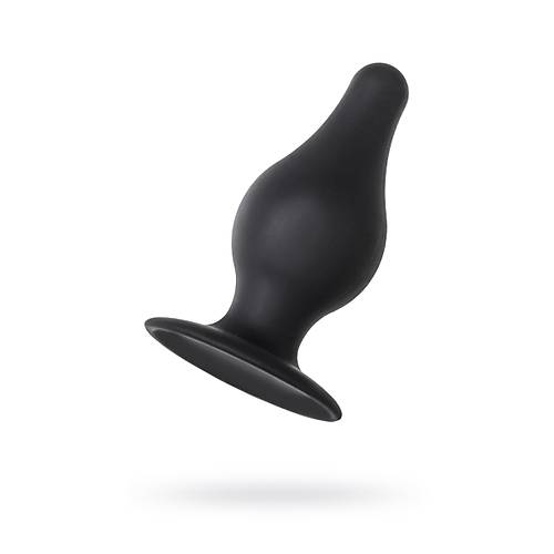 Erotist Spade Anal Plug, L , Silekspan, siyah, 11 cm