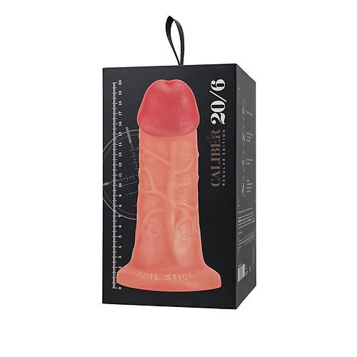 Ger�ek�i yapay penis, RealStick CALIBER, 20 cm Uzunluk, �6cm Kal�nl�k