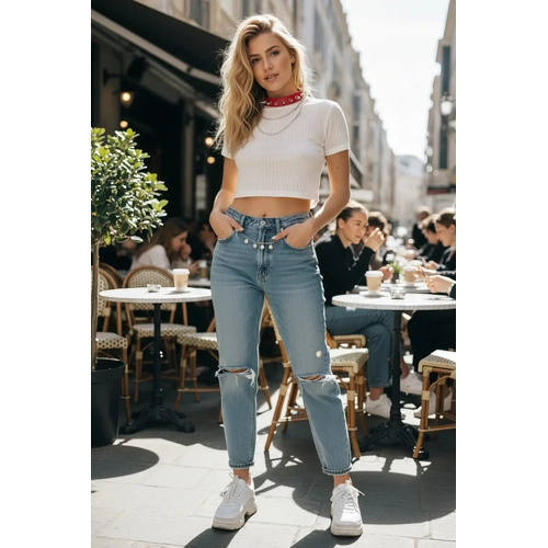 K�rm�z� Choker Z�mbal� Deri Boyunluk - APFT975