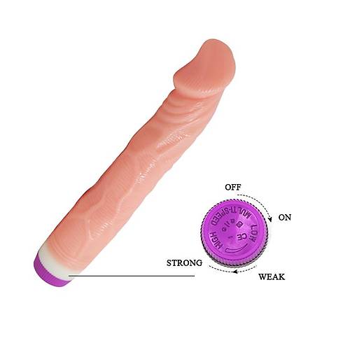 Pleasure Vibe 22cm Titreimli Realistik Vibratr Penis Dildo