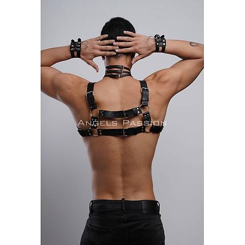 Gay Fantazi Giyim, Erkek Partywear, Tecnowear, Erkek Gs Harness- APFTM55