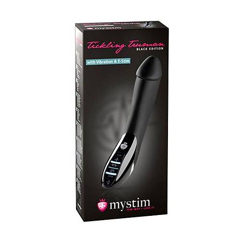 Mystim Tickling Truman Elektro Stimlasyonlu Vibratr, Silikon, Siyah, 27cm