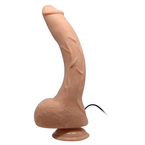 26 Cm Titreimli Realistik Damarl Vantuzlu G-Spot Dildo Penis