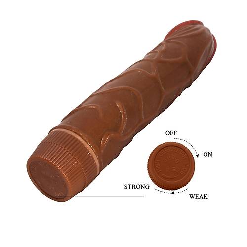 Zenci Gl Titreimli 23 Cm Vibratr Realistik Dildo