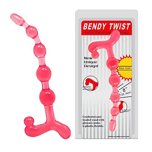 Bendy 22.5cm Sral Anal Vajinal Top Anal Plug Tka Ac