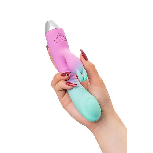 Flovetta Orchid G Noktas ve Klitoral Uyarc Silikon Vibratr  Mint Pembe, 21 cm