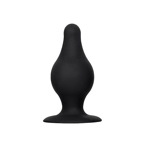 Erotist Spade Anal Plug, M , Silekspan, siyah, 10 cm