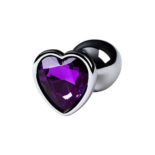 Metal by TOYFA Anal Plug, Metal, gm, mor kristalli, 7 cm,  2,7 cm, 50 g