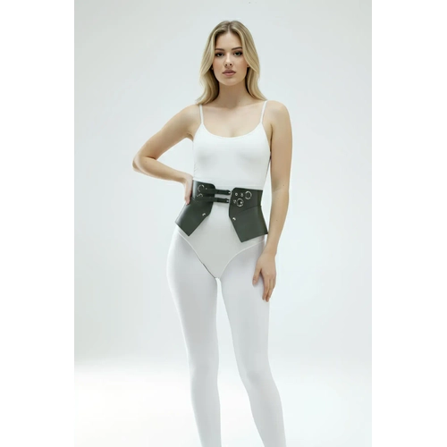 Siyah Kad�n Kemer Geni� Korse Detayl� �ift Toka - APFT611