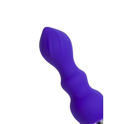 ToDo by RED Curvy Anal Plug, silikon, mor, 14 cm,  3,2 cm