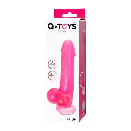 A-Toys by TOYFA Gereki yapay penis Fush, TPE, pembe, 18 cm