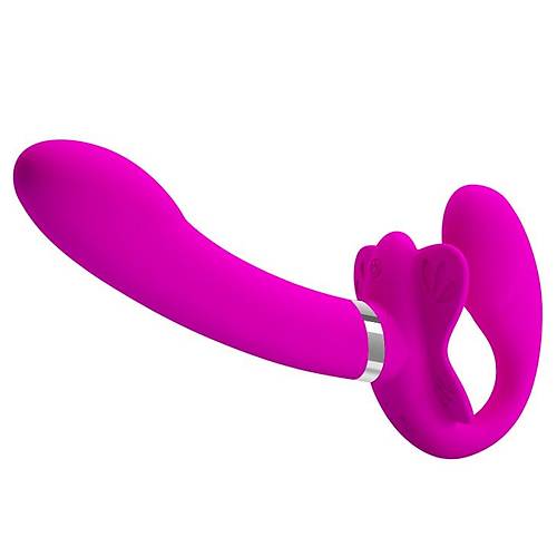 12 Titreimli Silikon Strap-on Usb arjl Sper Lks Vibratr