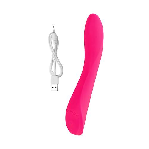 JOS Twig Vibratr, 5 titreim modu, silikon, pembe, 20,5 cm,  3,4 cm