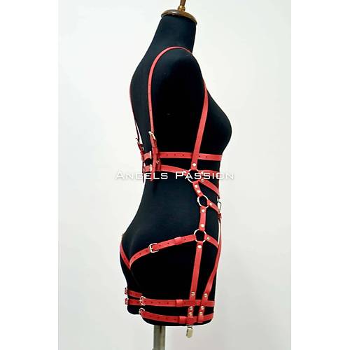 Deri Body Harness, Deri Dans Kostm, Pole Dans Kostm - APFT502