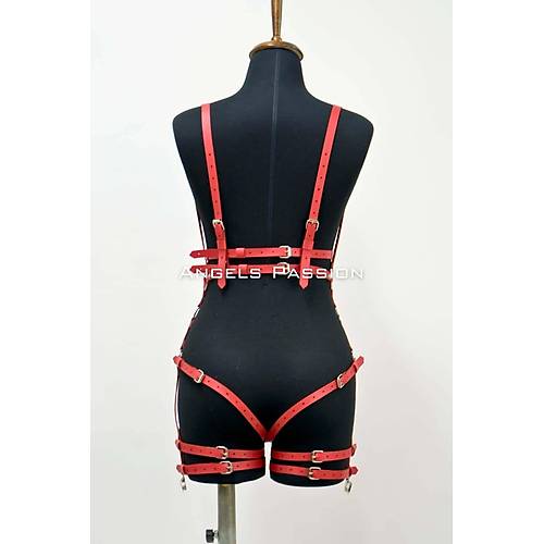 Deri Body Harness, Deri Dans Kostm, Pole Dans Kostm - APFT502