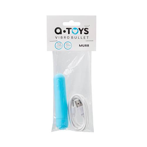 A-Toys by Toyfa Vibratr mermisi MURR, silikon, mavi, 10 cm