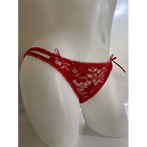 Gm Krmz Bikini Dantelli Klot 5001K