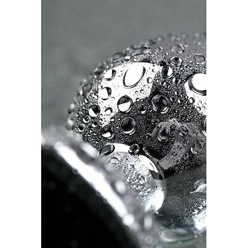 Metal by TOYFA Anal Plug, Metal, gm, siyah kristalli, 7 cm,  2,7 cm, 50 g