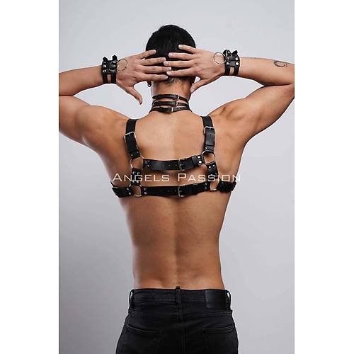 Gay Fantazi Giyim, Erkek Partywear, Tecnowear, Erkek Gs Harness- APFTM55