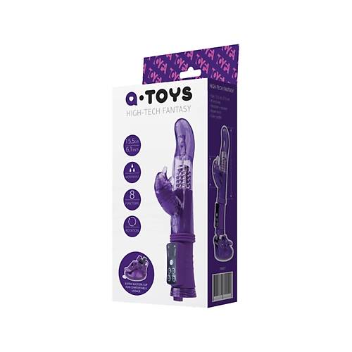 A-Toys by RED Klitoral Uyarc Vibratr, TPR, Mor, 22,5 cm