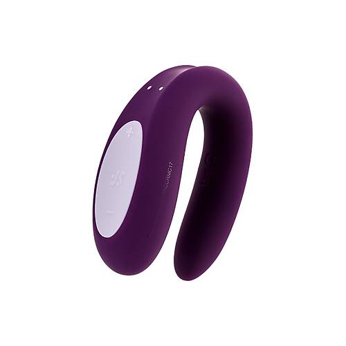 Satisfyer Double Joy Connect App Violet Çiftler İçin Vibratör, silikon, mor, 18 cm