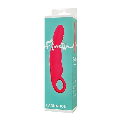 Flovetta Carnation Hareketli Balkl G Nokta Uyarcl Vibratr   Pembe, 19 cm