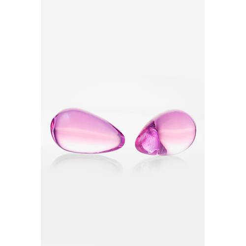 Sexus Glass Vajinal Toplar, cam, pembe,  2,7 cm