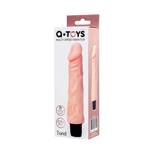 A-Toys by RED Tond Realistik Vibratr, TPE,Ten, 20,5 cm