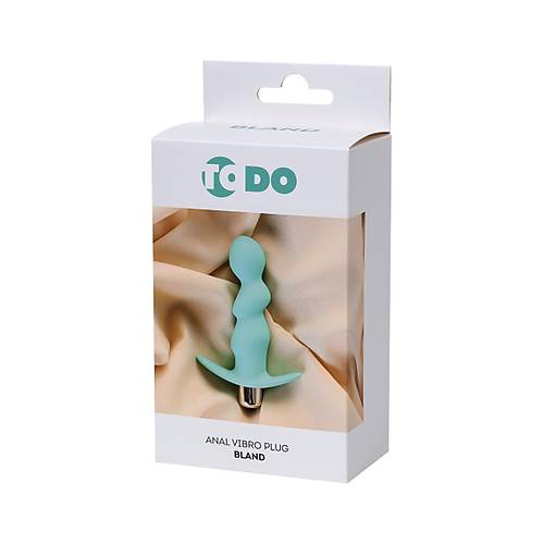 ToDo by RED Bland anal vibratr, silikon, mavi, 12 cm,  2,8 cm