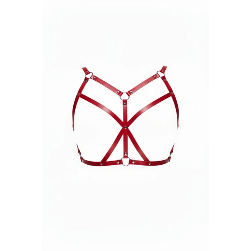 K�rm�z� G���s Harness Deri �apraz Bantl� O Halka Detayl� - APFT247