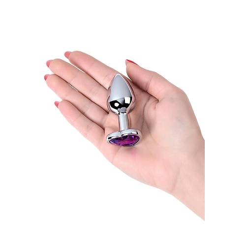 Metal by TOYFA Anal Plug, Metal, gm, mor kristalli, 7 cm,  2,7 cm, 50 g