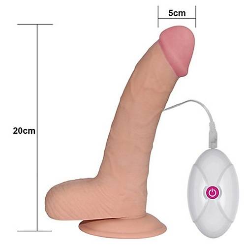 LOVETOY UR3 Yeni Nesil Titreimli 23 cm Realistik Vibratr Dildo