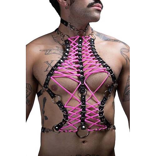 Erkek Lastik Fantazi G���s Harness - APFTM192