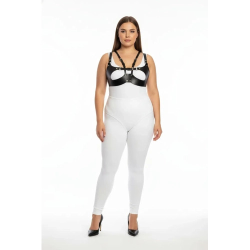 B�y�k Beden Siyah Kad�n Harness Tak�m Ayarlanabilir Deri V�cut Aksesuar� - APFT1377