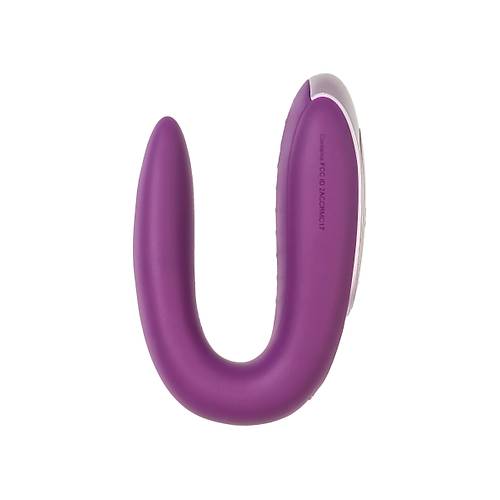 Satisfyer Double Fun Connect App Violet iftler in Mini Vibratr, silikon, mor, 18 cm