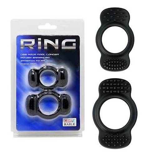 Ring Set 2 Farkl Boyda Silikon Penis Halkas Zenci Penis Yz