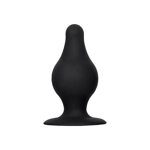 Erotist Spade Anal Plug, S, Silekspan, siyah, 8 cm
