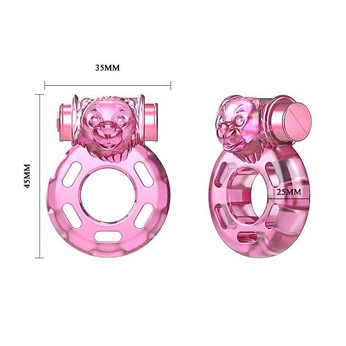 Bear Pink Gl Titreimli Sper Silikon Penis Halkas Yz