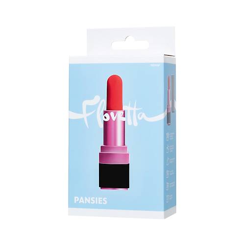 Flovetta by RED PANSES Ruj Mini Vibratr, ABS plastik, Siyah, 9 cm