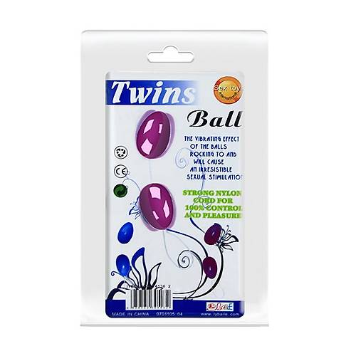 Twins Kegel Purple Silikon kili Vajinal Egzersiz Zevk Topu