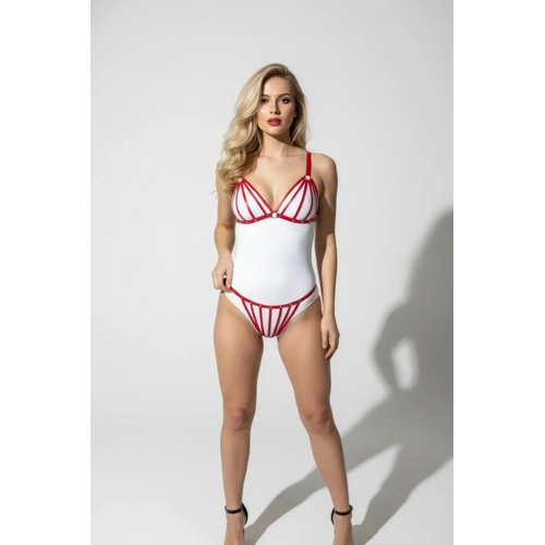 Siyah Harness Tak�m Bant Detayl� V�cut �izgili - APFT555