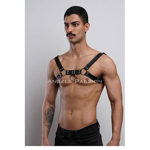 Erkek Gs Harness, Fantazi Giyim Deri Harness - APFTM7