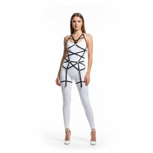 Siyah Body Harness Deri �oklu �pli V�cut Aksesuar� - APFT348