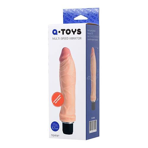 A-Toys by RED Mang Realistik Vibratr, TPE, Ten, 20 cm