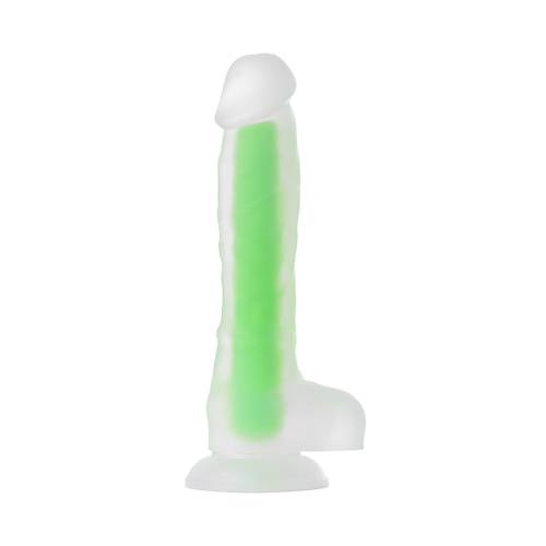 Beyond by RED  Wade Glow Gece Parlayan Dildo, Silikon, effaf, 20 cm