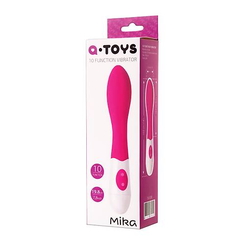 A-Toys by RED  Mika Vibratr, silikon, pembe, 19,8 cm