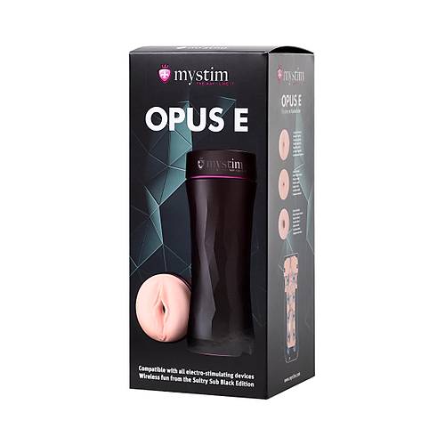 Mystim Opus E Vagina Masturbatr, TPE, Ten, 21.5 cm