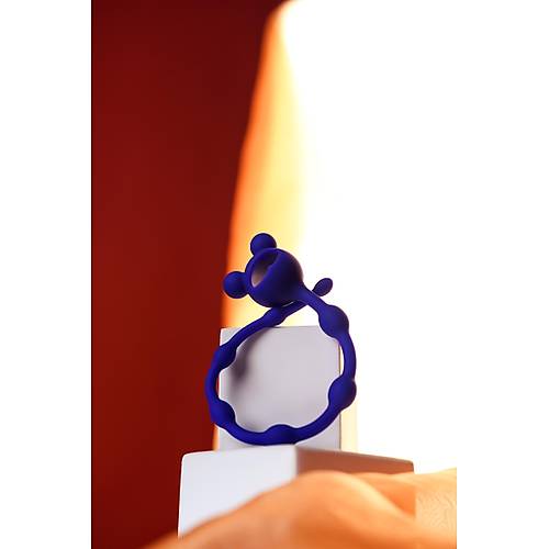 ToDo by Toyfa Froggy anal Zinciri, silikon, mavi, 27,4 cm, Ø 1,4 cm